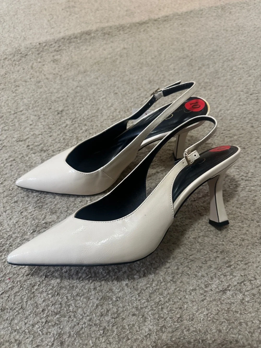 Jessica Simpson Cream Slingback Heels